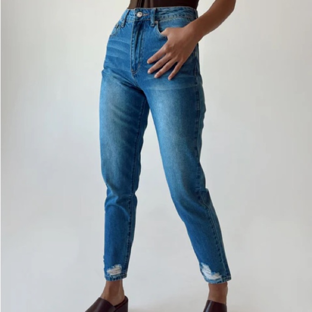 Princess Polly High Rise Blue Jeans